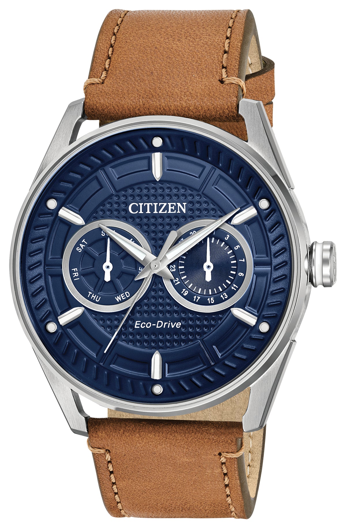 Citizen Eco-Drive Mens Leather Strap Watch Bu4020-01L