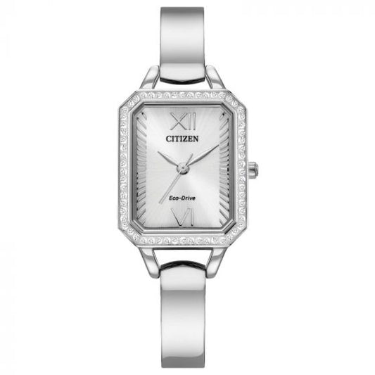 CITIZEN Eco-Drive Quartz Crystal Ladies Watch Stainless Steel