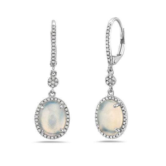 14k White Gold Earrings