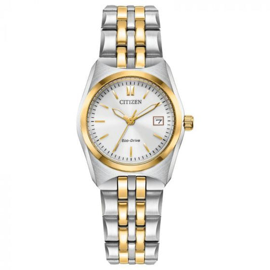 CITIZEN Eco-Drive Quartz Corso Ladies Watch Stainless Steel