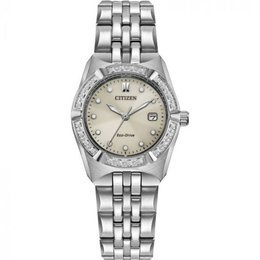 CITIZEN Stainless Steel Dress/Classic Eco Ladies Watch