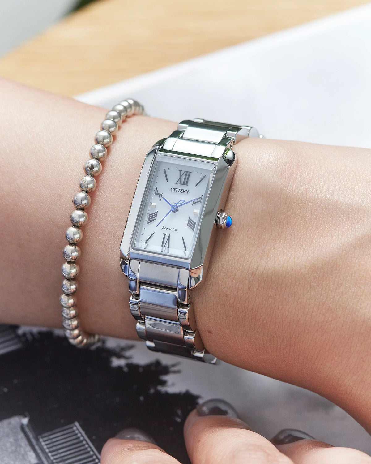 Citizen L Bianca White Dial Sapphire Watch