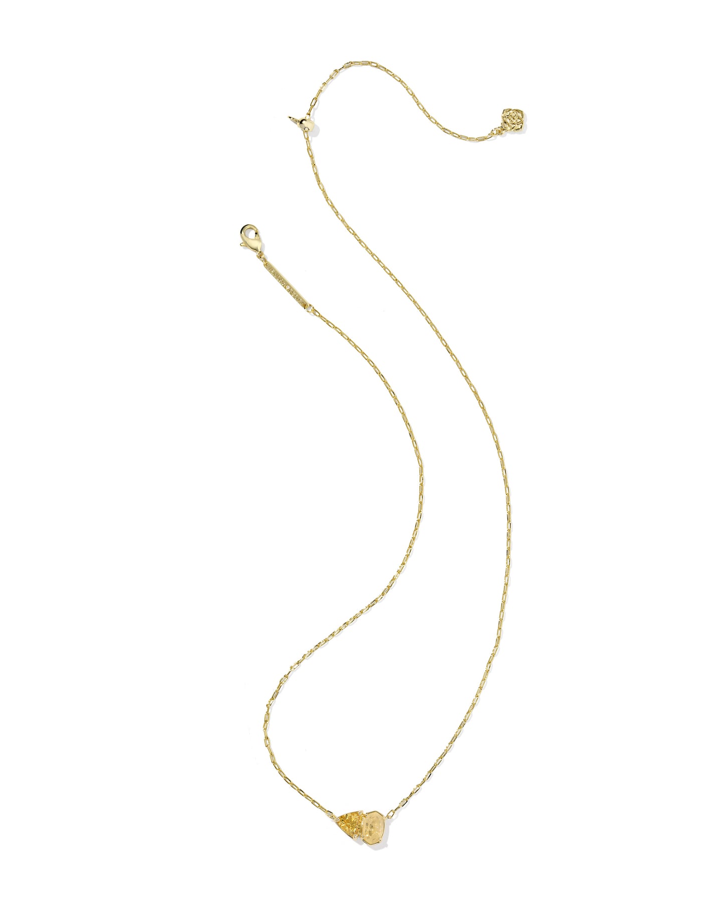 Tatum Short Pendant Necklace Gold Golden Yellow Mix