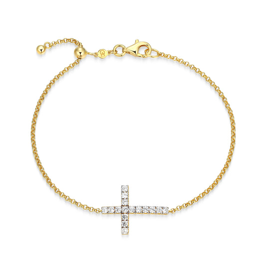 Bezel Lab-Created Diamond Yellow Gold Plated Earrings