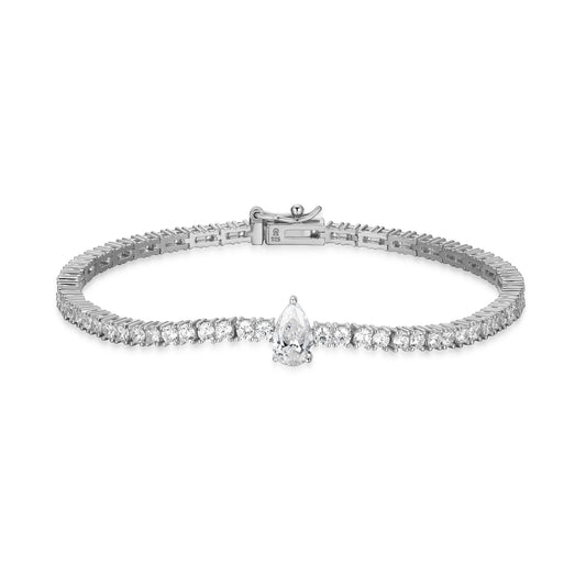 Bar Lab-Created Diamond Yellow Gold Plated Bracelet