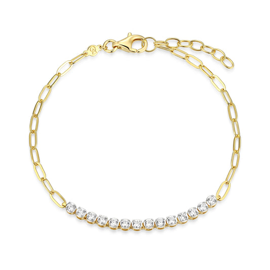 Bar Lab-Created Diamond Yellow Gold Plated Necklace Created Sapphire Emerald 5X3Mm