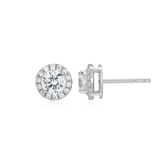 Bar Lab-Created Diamond Rhodium Plated Necklace Created Pink Sapphire Emerald 5X3Mm