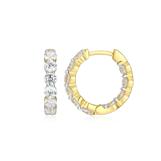 Id Lab-Created Diamond Yellow Gold Plated Necklace