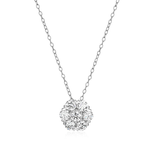 Amore Lab-Created Diamond Yellow Gold And Rhodium Plated Bracelet