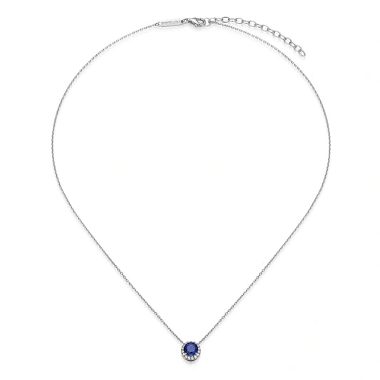 Amore Lab-Created Diamond Rhodium Plated Anklet