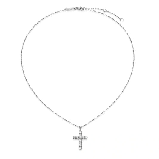 Amore Lab-Created Diamond Yellow Gold And Rhodium Plated Anklet