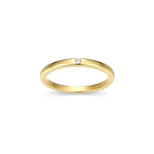 Amore Lab-Created Diamond Yellow Gold And Rhodium Plated Necklace