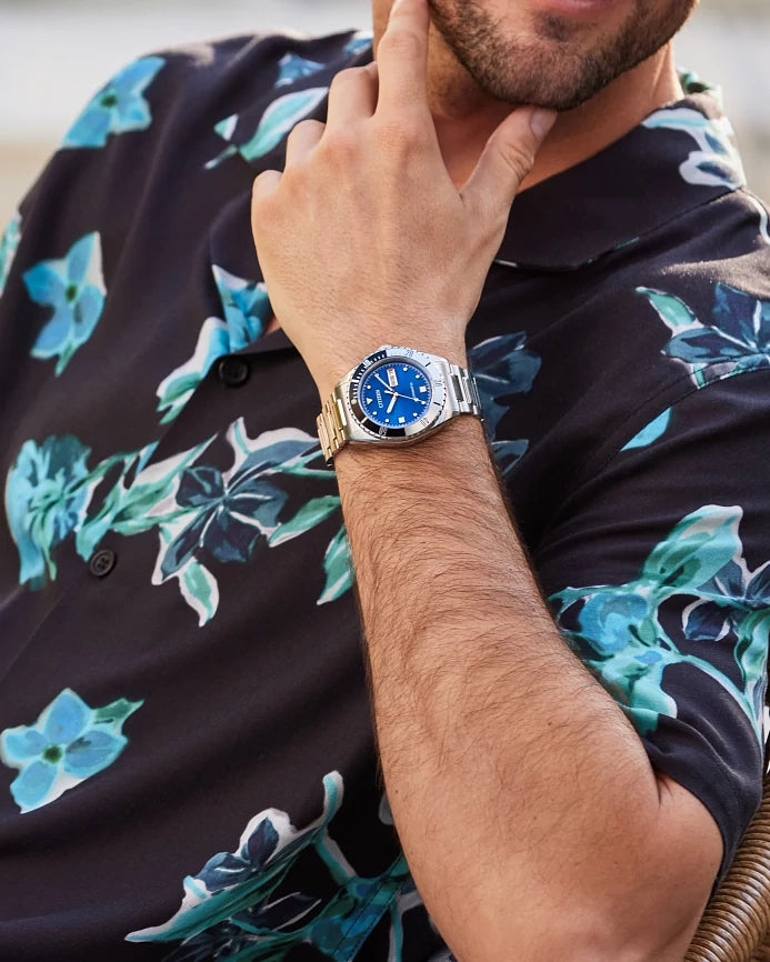 Citizen Sport Automatic Blue Dial Day-Date Watch