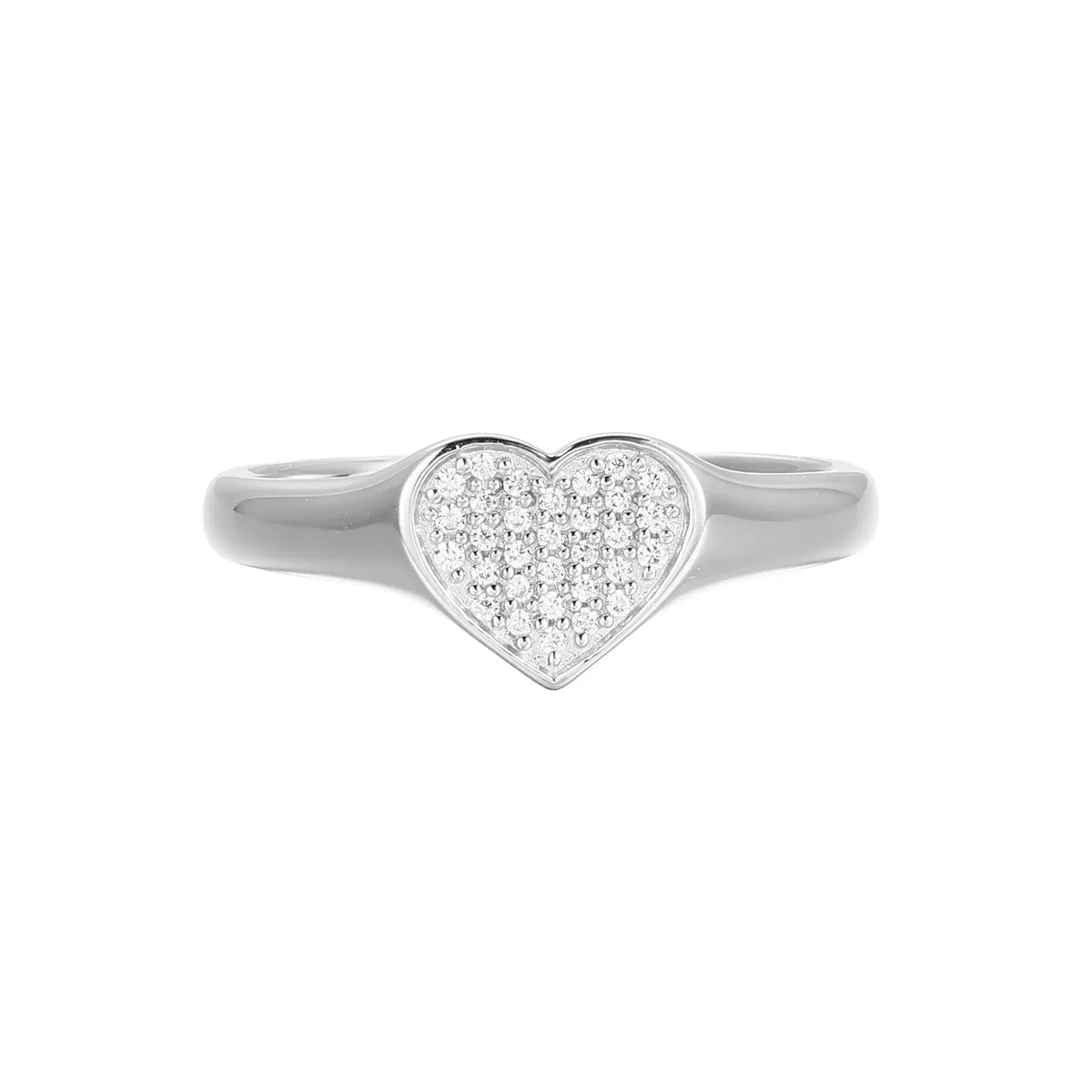 M By Monte Luna Sterling SIlver Rhodium Plated Ring Diamond