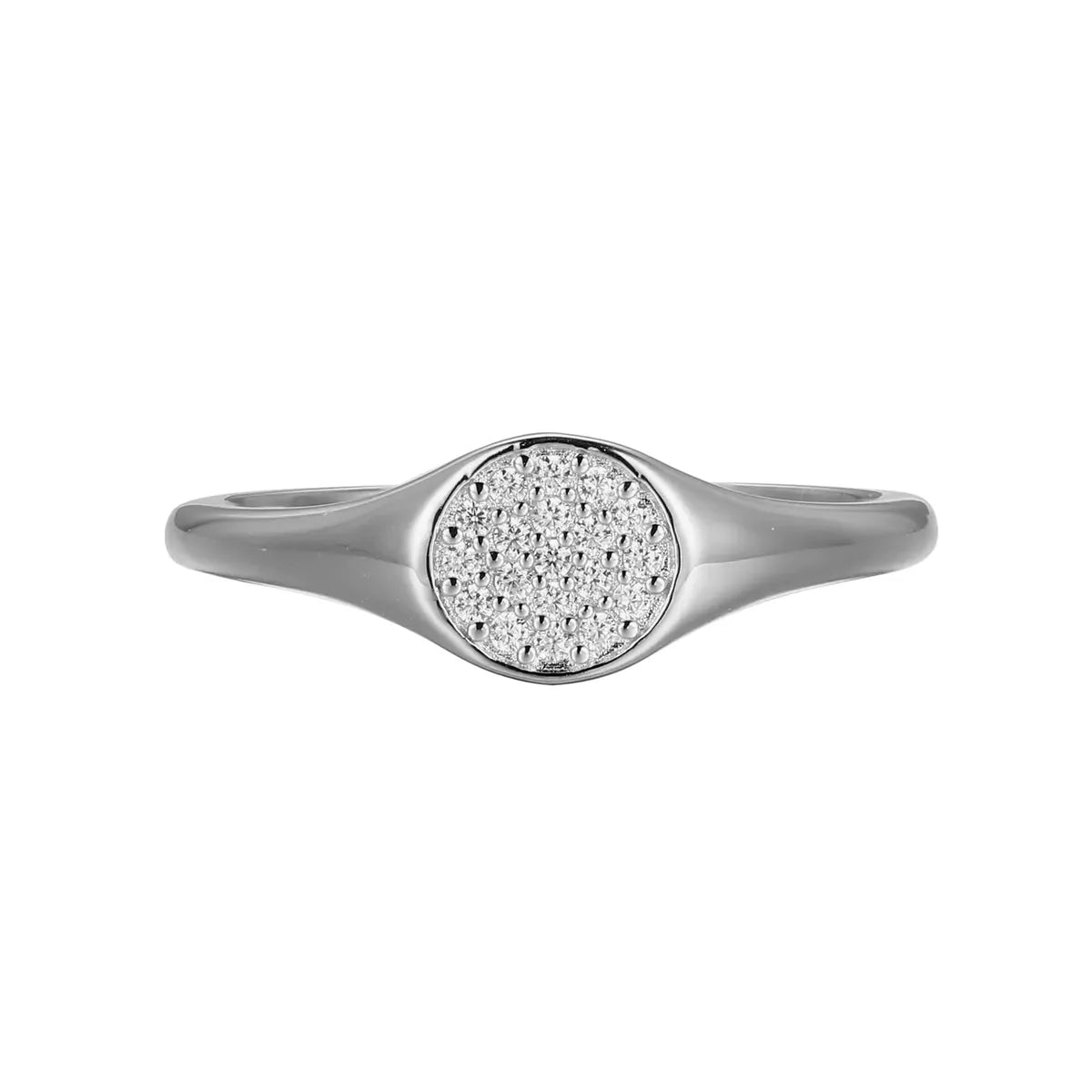 M By Monte Luna Sterling SIlver Rhodium Plated Ring Diamond