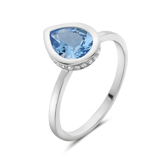 14k White Gold Ring