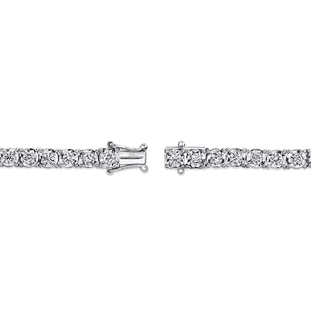 3.00CT 14K W/G DIAMOND TENNIS BRACELET