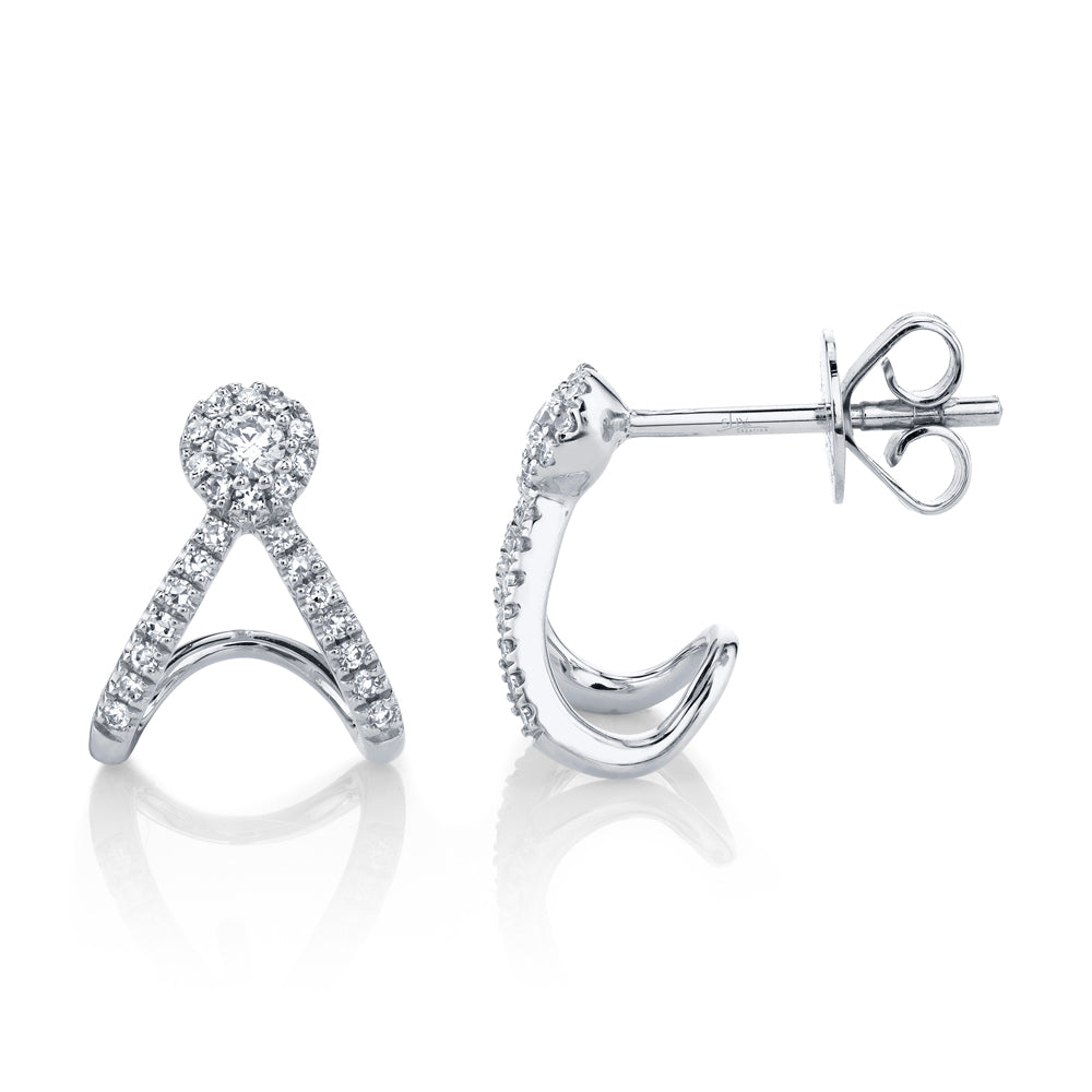 0.20CT 14K W/G DIAMOND EARRING