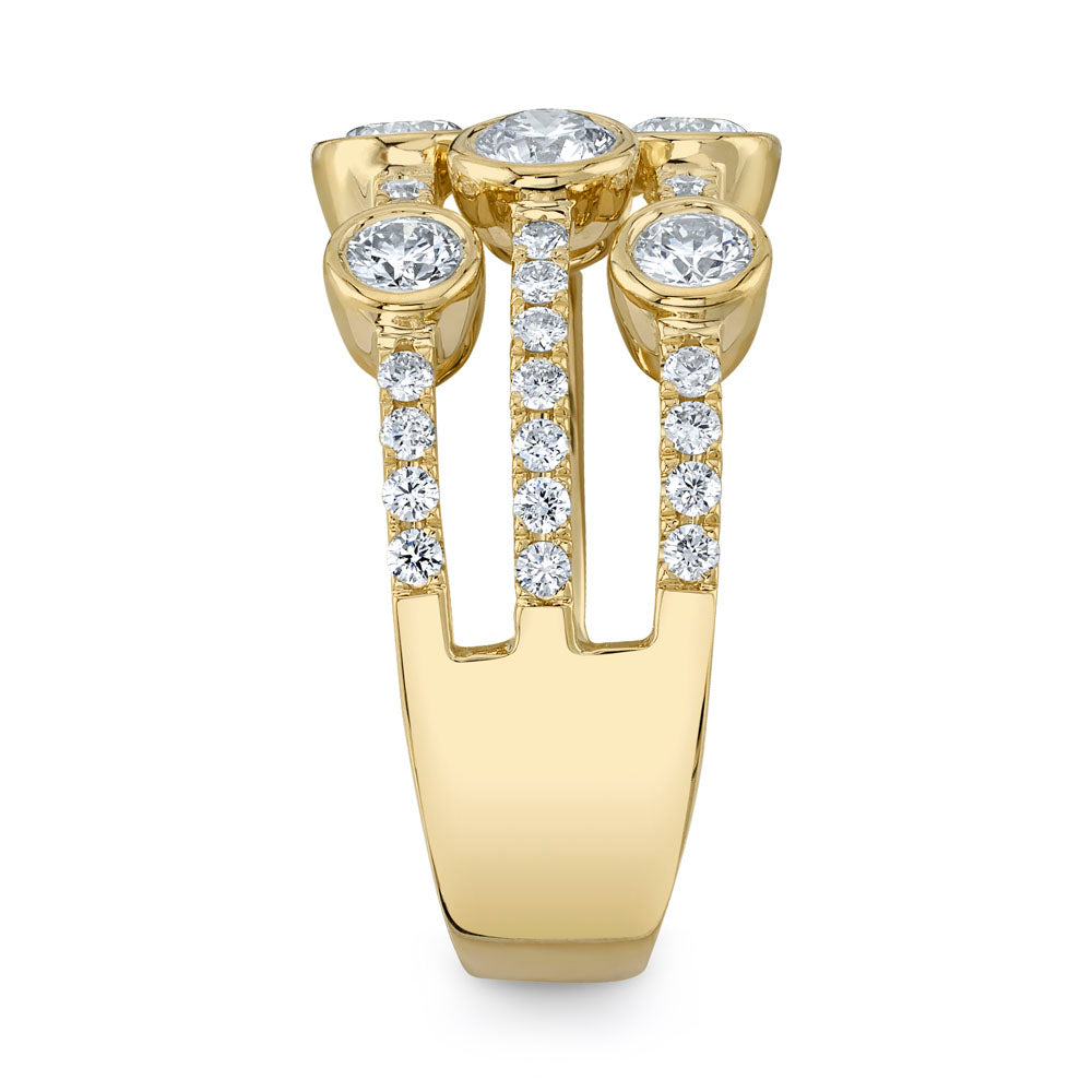 1.58CT 14K Y/G DIAMOND LADY'S RING