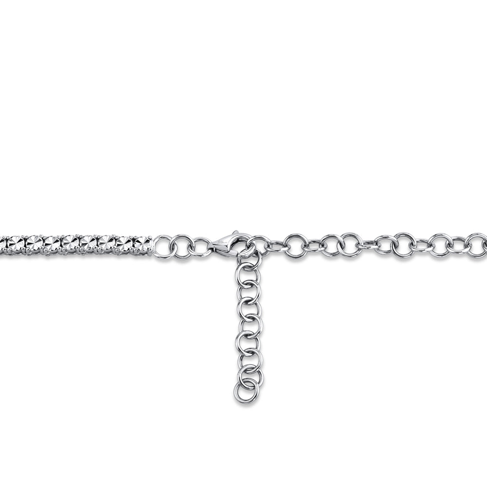 0.95CT 14K W/G DIAMOND TENNIS NECKLACE