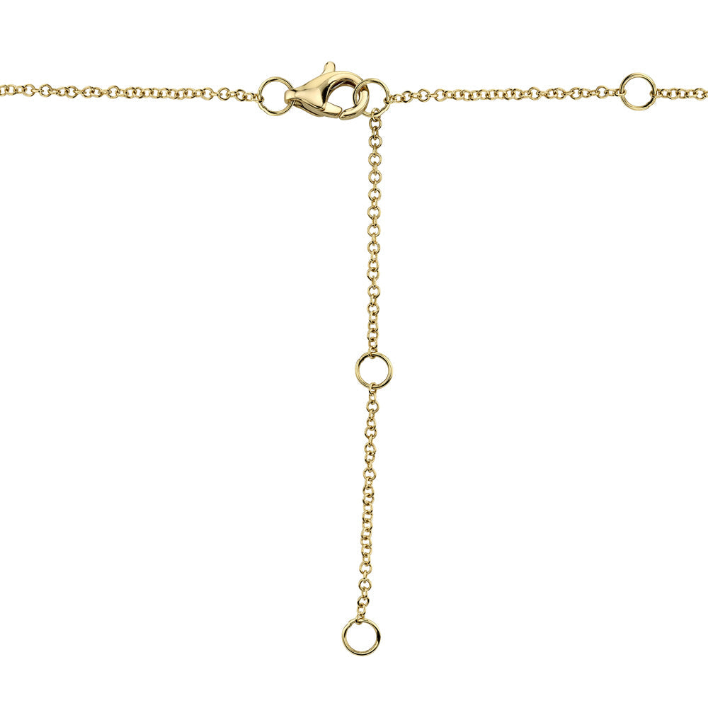 0.29CT 14K Y/G DIAMOND LARIAT NECKLACE