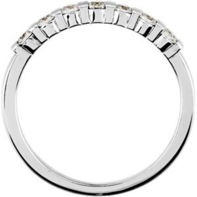 14K White 1/5 CTW Natural Diamond Anniversary Ring