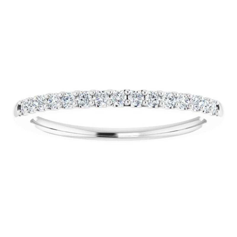 14K White 1/5 CTW Natural Diamond Anniversary Band