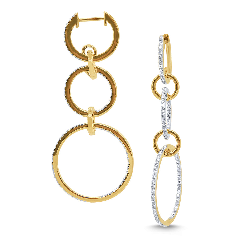 KC Designs 14k Gold and Diamond Link Earrings