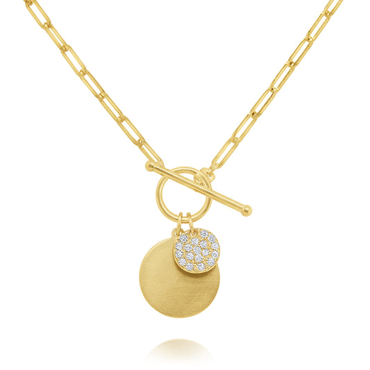 KC Designs 14k Gold and Diamond Toggle Necklace