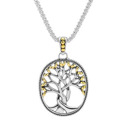 Keith Jack Sterling Silver 18k Tree of Life Pendant